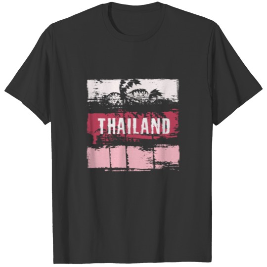 Thailand Vacation Souvenir Abstract Artistic T Shirts