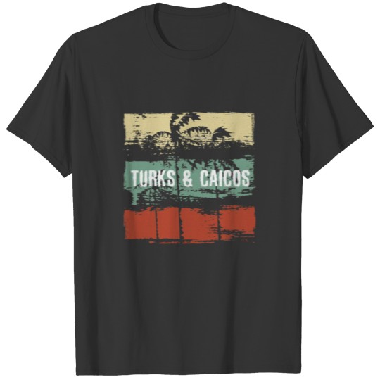 Turks & Caicos Artistic Vacation Souvenir Abstract T Shirts