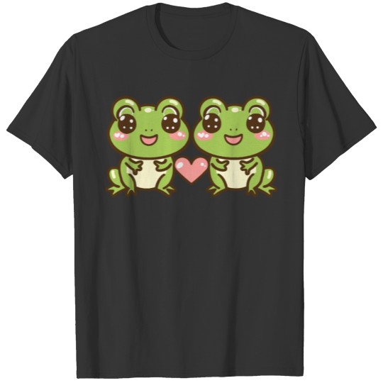 Frog couple in love animal Valentine's Day T Shirts