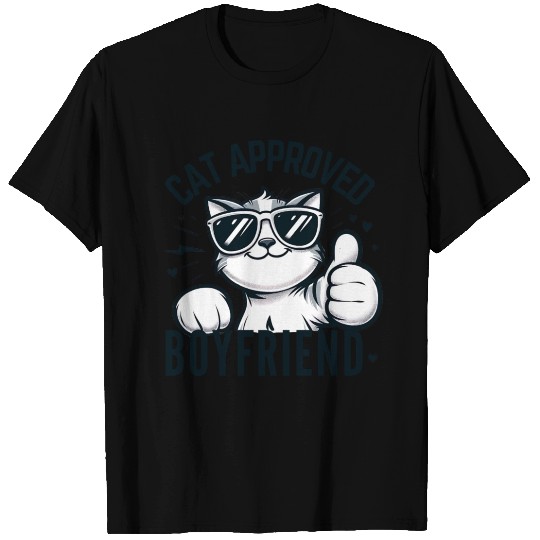 Cat Approved Boyfriend Graphic T Shirts