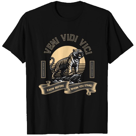 Veni Vidi Vici Wild Tiger T Shirts