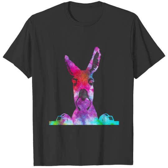 Cute donkey tie dye face T Shirts