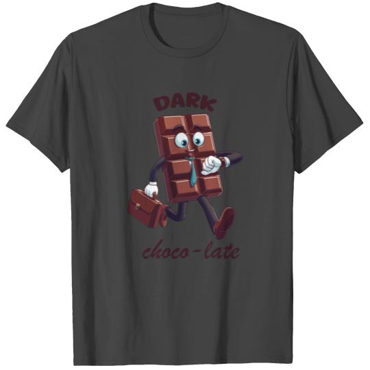 Dark Chocolate Funny Choco-late Design | Funny Cut T Shirts