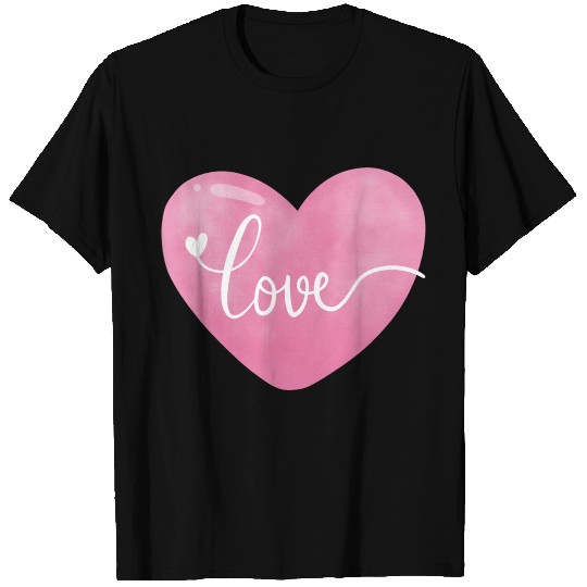 Pink heart T Shirts