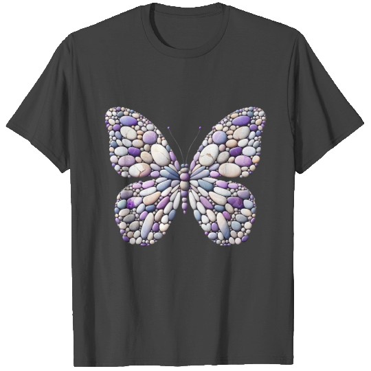 Lavender Breeze Monarch Pebble Butterfly T Shirts