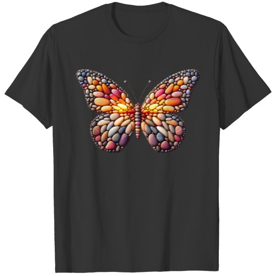 Sunset Spectrum Monarch Butterfly T Shirts