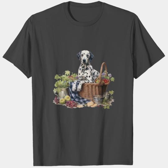 Dalmatian Dog Cottage Cottagecore Picnic Bliss T Shirts