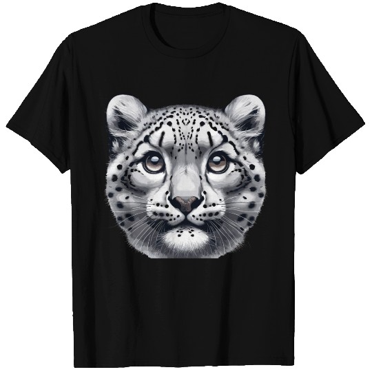 Snow Leopard Leopard White Leopard T Shirts