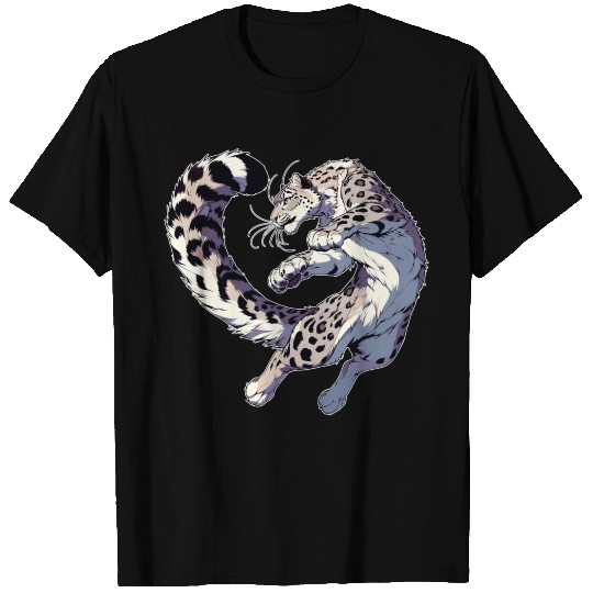 Snow Leopard Leopard White Leopard T Shirts