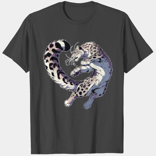 Snow Leopard Leopard White Leopard T Shirts