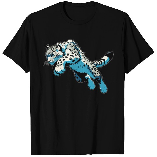 Snow Leopard Leopard White Leopard T Shirts