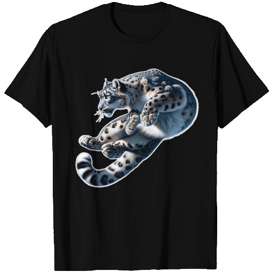 Snow Leopard Leopard White Leopard T Shirts