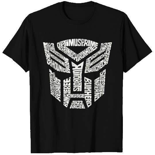 Trans formers Autobots Comics Typography T Shirts