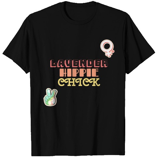 Aromatherapy Lavender Hippie Chick T Shirts