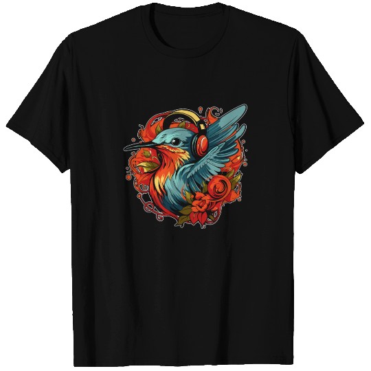 Hummingbird Headphones T Shirts