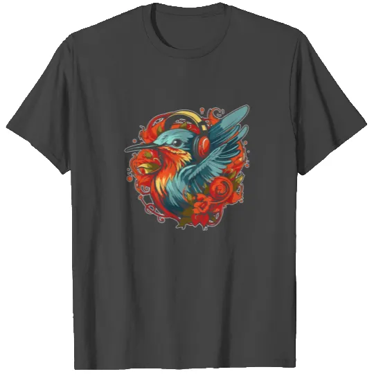 Hummingbird Headphones T Shirts