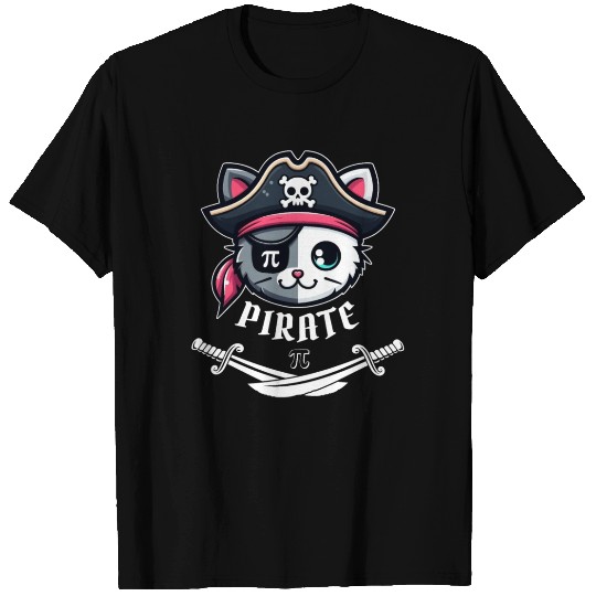 Gasparilla Cat Pirate 3.14 Pi Day Math Science T Shirts