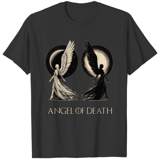 Angel of Death - Sun And Moon Mystical Artwork T Shirts