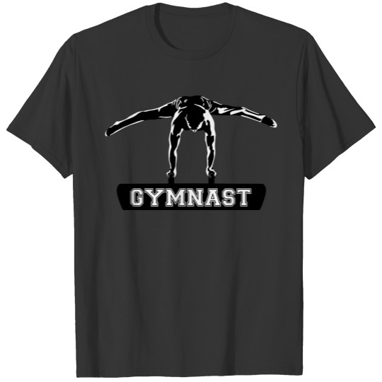 Gymnast on Pommel Horse, Men's & Boys Gymnastics T Shirts