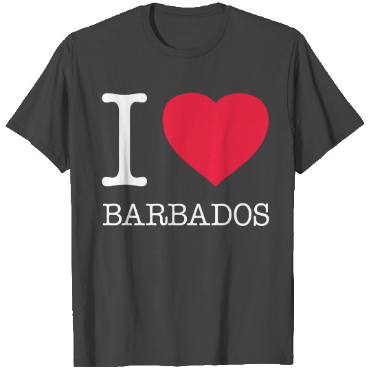 I LOVE BARBADOS T Shirts