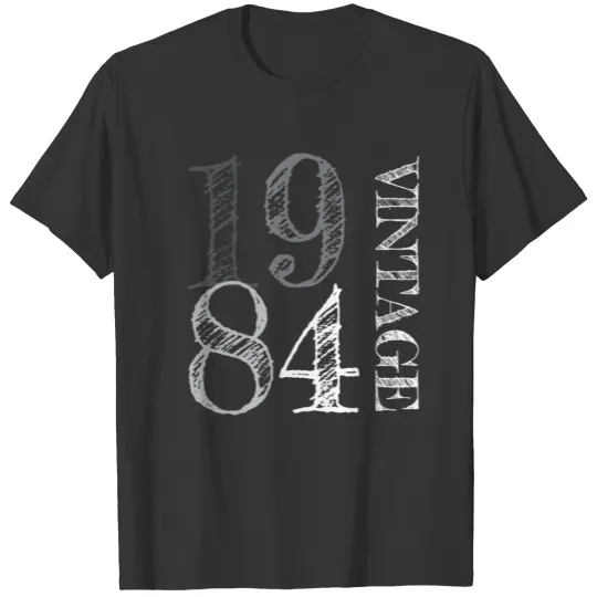 1984 vintage 40th birthday T Shirts