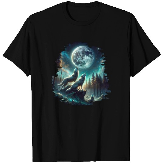 Wolf Surrealistic Animal Kingdom Fantasy T Shirts
