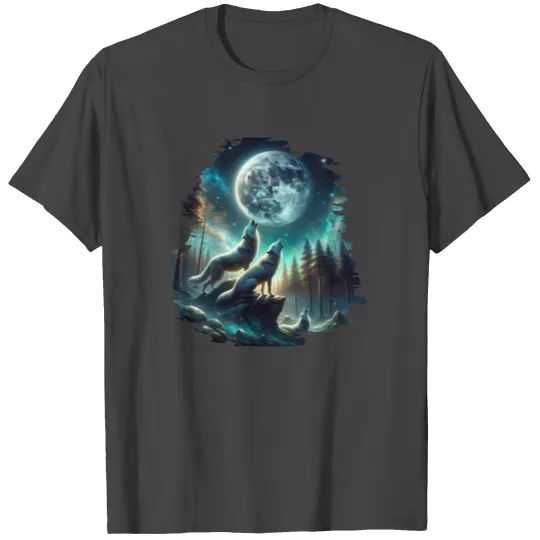 Wolf Surrealistic Animal Kingdom Fantasy T Shirts