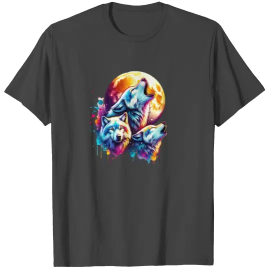 Wolf Surrealistic Animal Kingdom Fantasy T Shirts