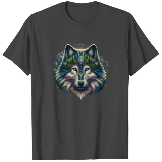 Wolf Surrealistic Animal Kingdom Fantasy T Shirts