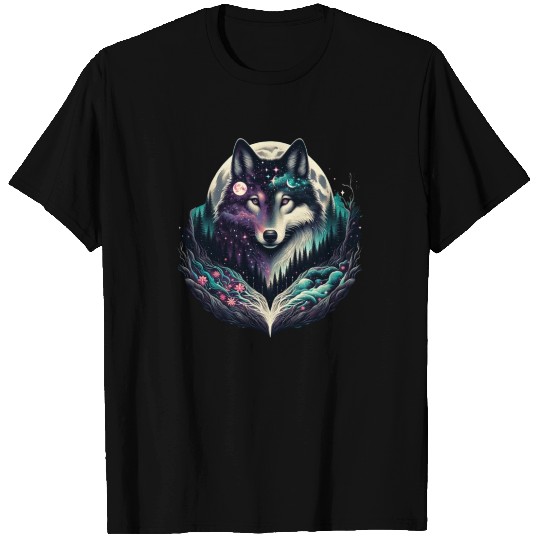Wolf Surrealistic Animal Kingdom Fantasy T Shirts