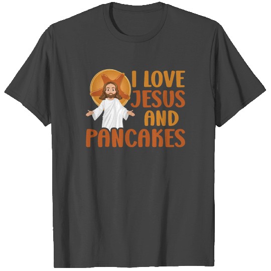 Pancake Lover Kids I Love Jesus T Shirts