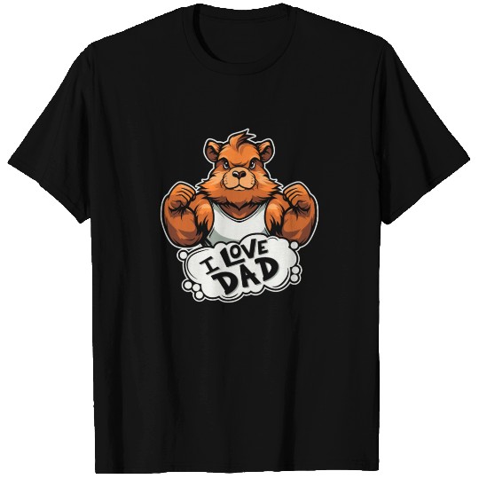 Guinea Pig Cavy I Love Dad T Shirts