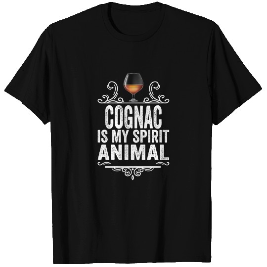 Cognac Is My Spirit Animal T Shirts Funny Drinking