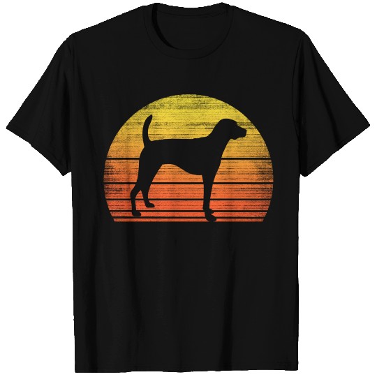 American Foxhound Distressed Retro Sunset T Shirts