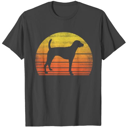 American Foxhound Distressed Retro Sunset T Shirts