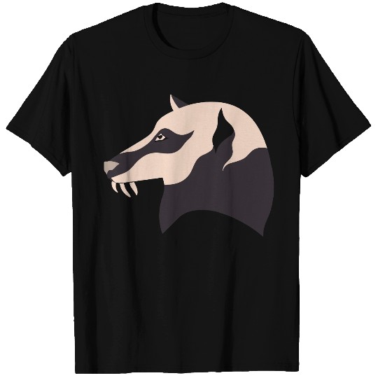 Fantasy Wolf Beast Animal Head 3 Color Vector T Shirts