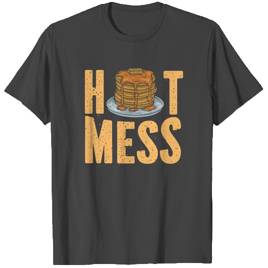 Pancake Lover Kids Hot Mess T Shirts