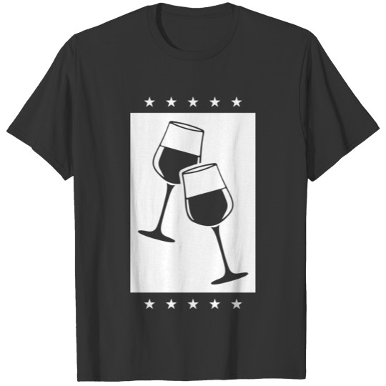 Wine symbol red wine glass T Shirts