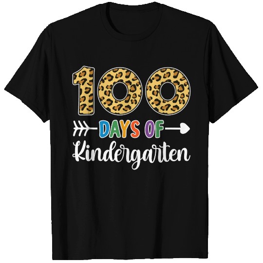 100 Days Of Kindergarten Teacher Student 100th T Shirts