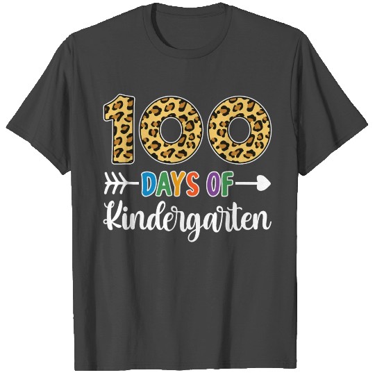 100 Days Of Kindergarten Teacher Student 100th T Shirts