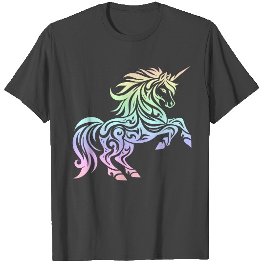 Tribal Pastel Rainbow Unicorn T Shirts