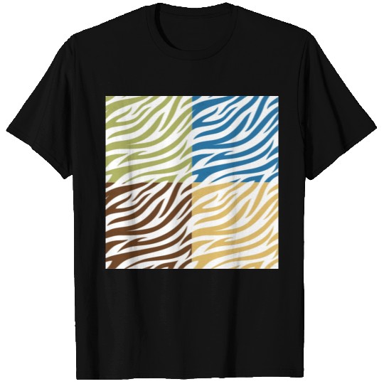 Tiger's skin print- stripes in a colorful pattern. T Shirts