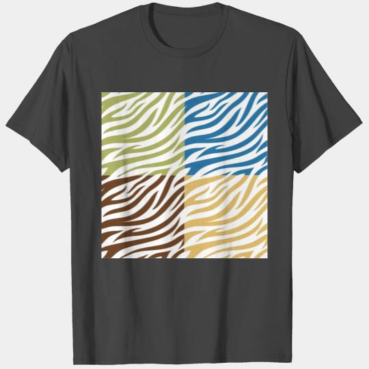 Tiger's skin print- stripes in a colorful pattern. T Shirts