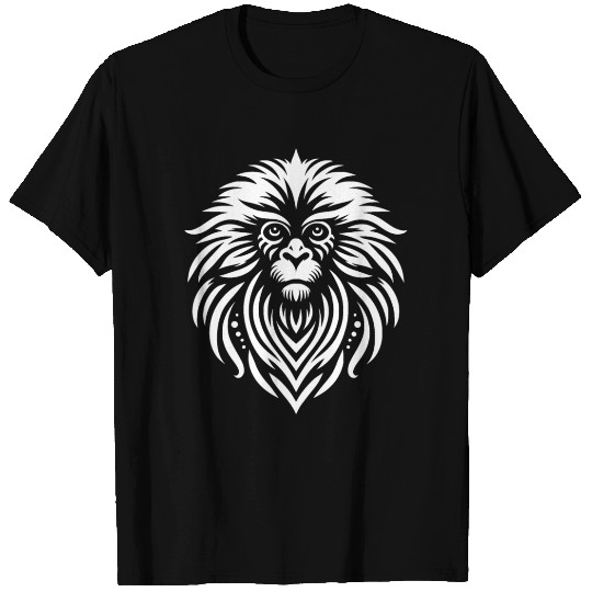 Tribal Gelada bleeding heart monkey T Shirts