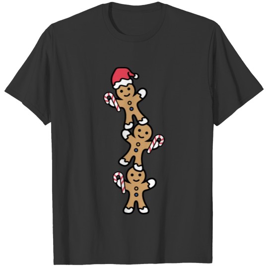Cute Gingerbread Man Christmas Person Gift T Shirts