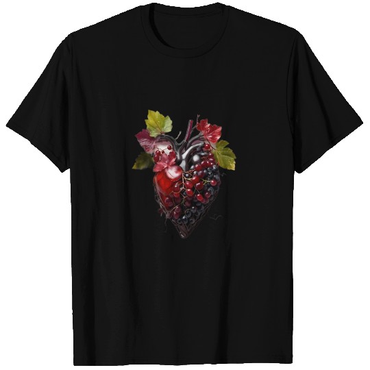 Default Human heart made with wine and red grape T Shirts