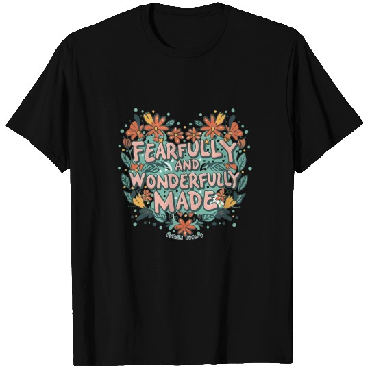 Fearfully and Wonderfully Made - Bible Verse T Shirts