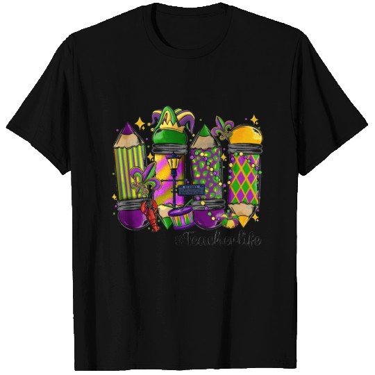 mardi gras teacher life T Shirts