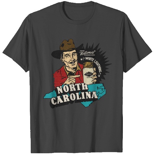 Vintage Raleigh NC Moonshine T Shirts