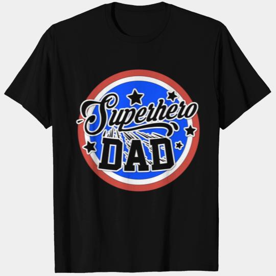 Superhero Dad Red T Shirts